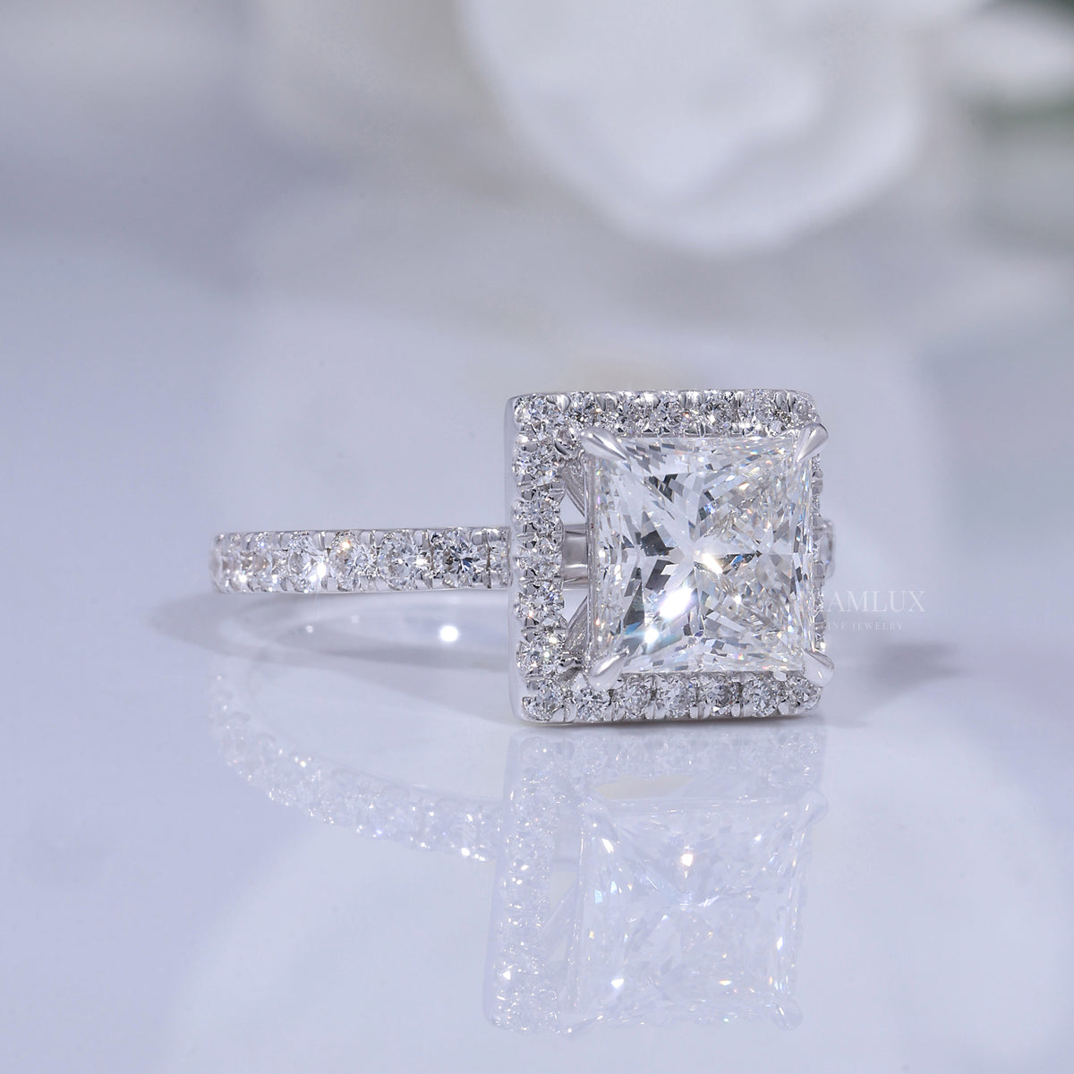 10kt Gold lab Diamond Ring Diamlux Fine Jewelry