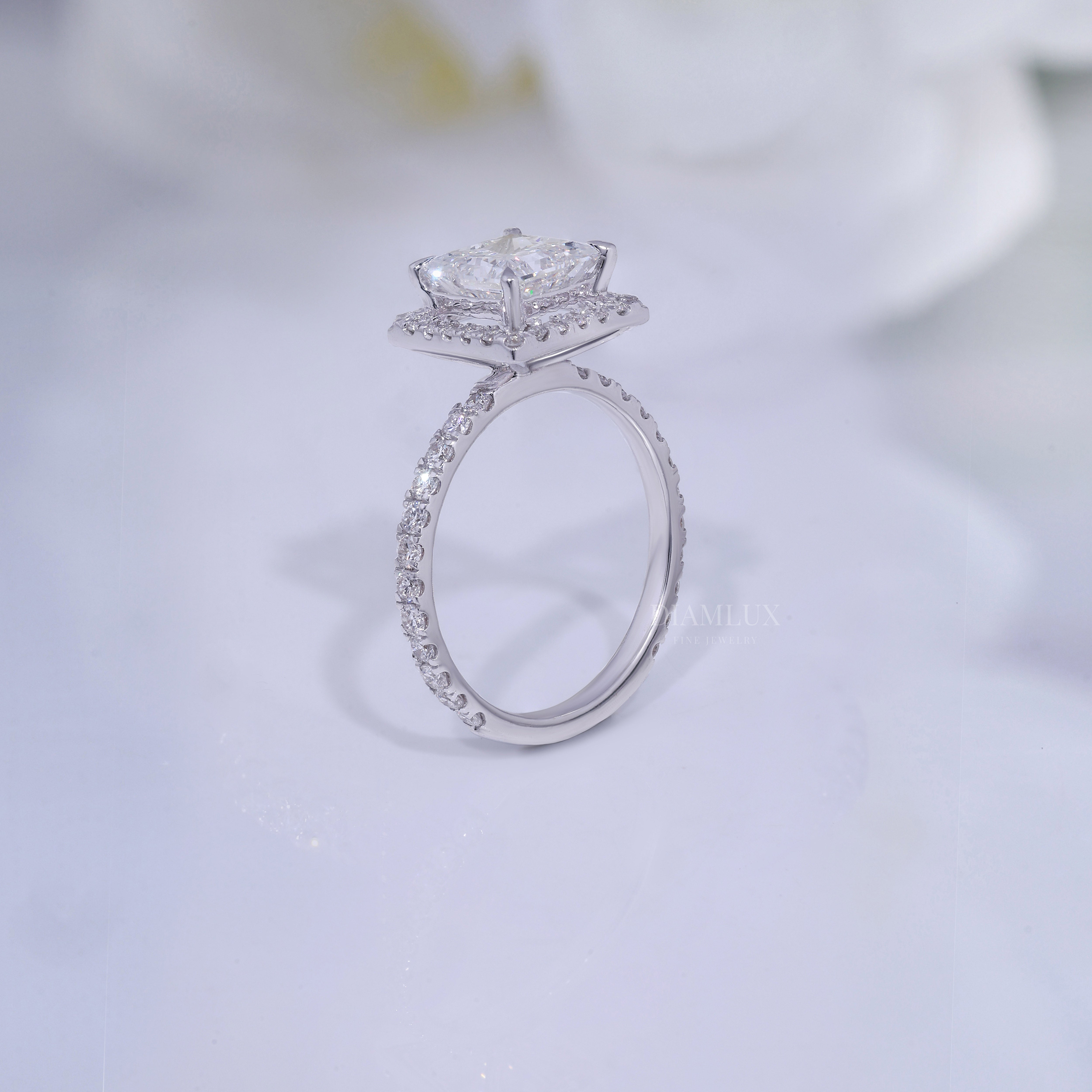 10kt Gold lab Diamond Ring Diamlux Fine Jewelry
