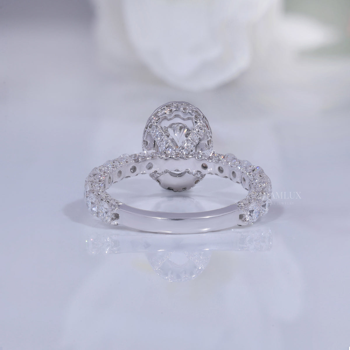 10kt  Gold Lab Diamond Ring Diamlux Fine Jewelry