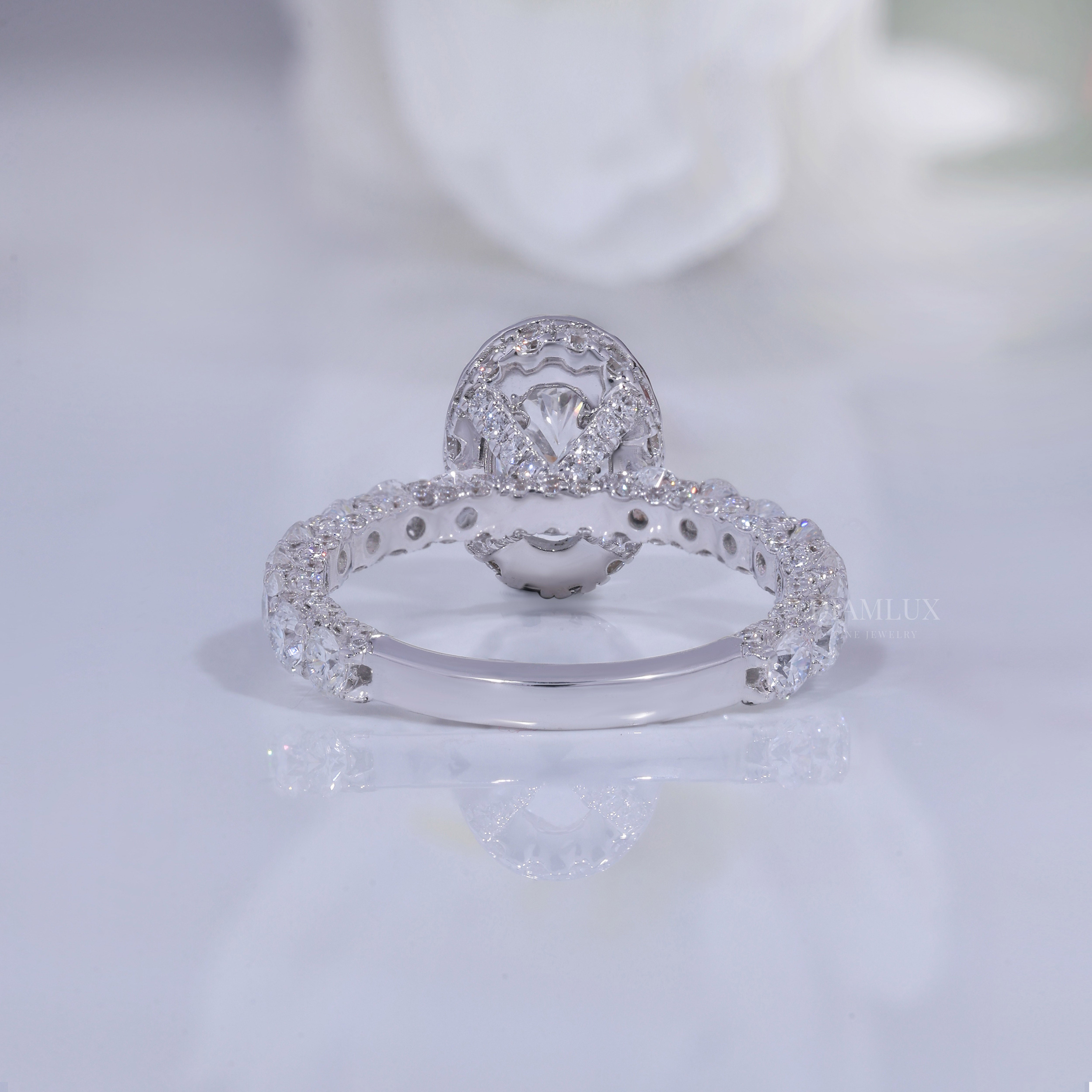 10kt  Gold Lab Diamond Ring Diamlux Fine Jewelry