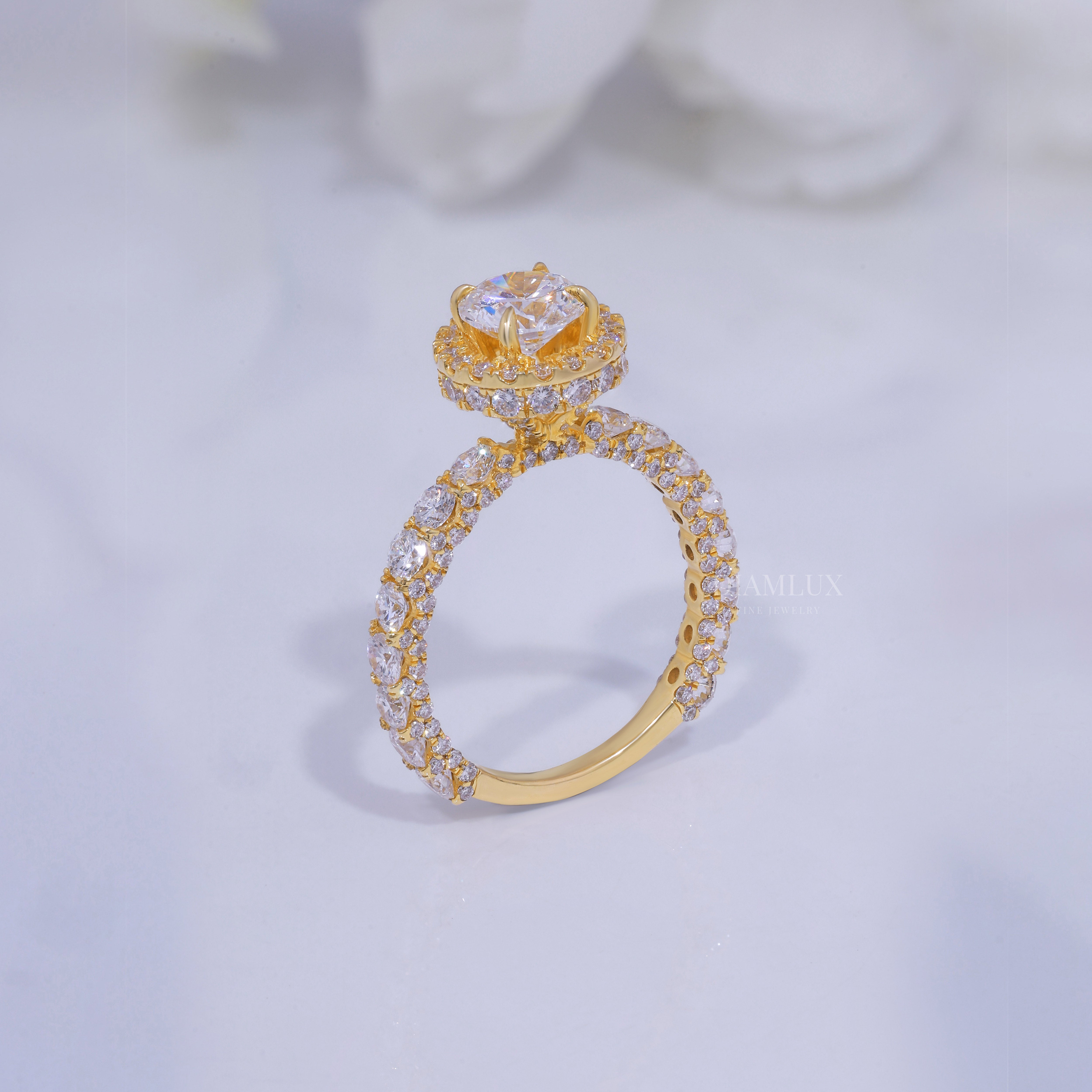10kt Gold Lab Diamond Ring Diamlux Fine Jewelry