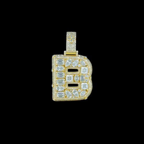 Cusomized "B" Letter pendant Deposit $100 Diamlux