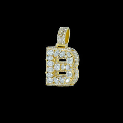 Cusomized "B" Letter pendant Deposit $100 Diamlux