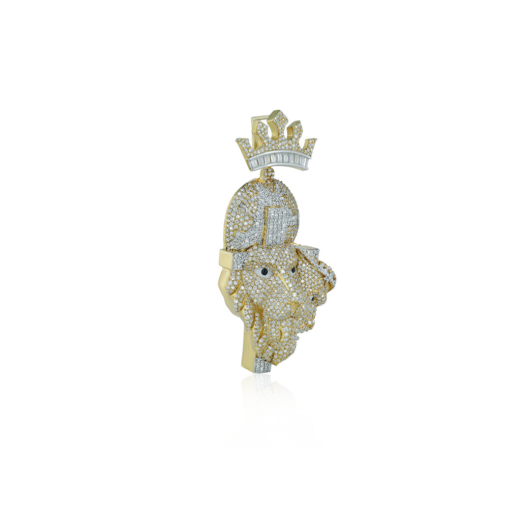 "Two Face" Pendant with VVS Moissanite Diamond Diamlux