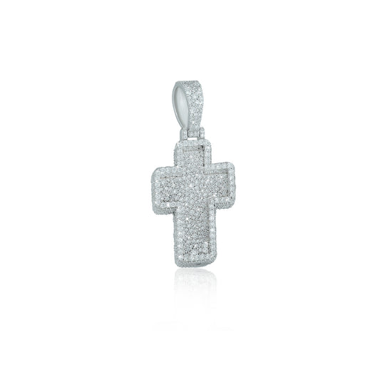 "Cross" Pendant With VVS Moissanite Diamond Diamlux