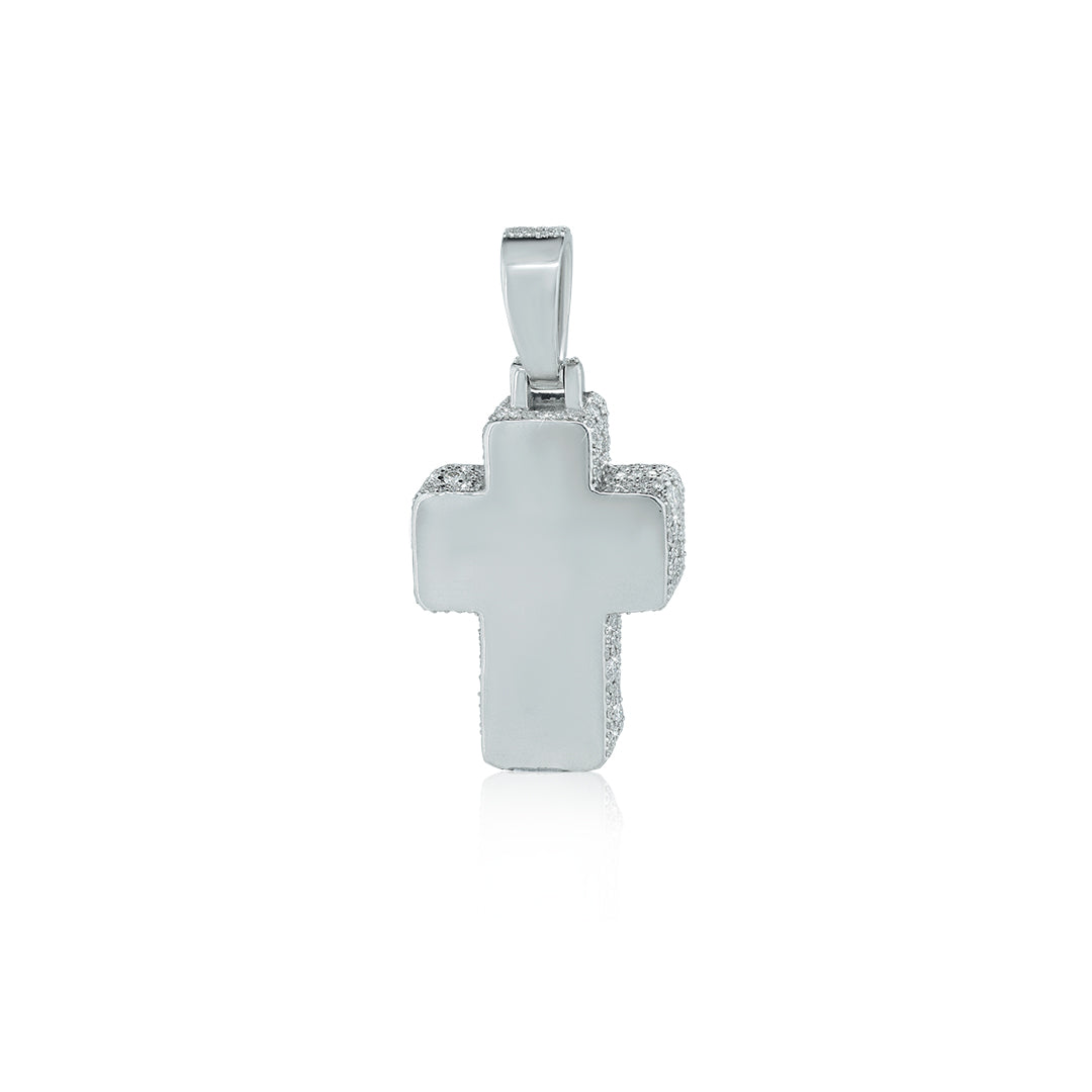 "Cross" Pendant With VVS Moissanite Diamond Diamlux