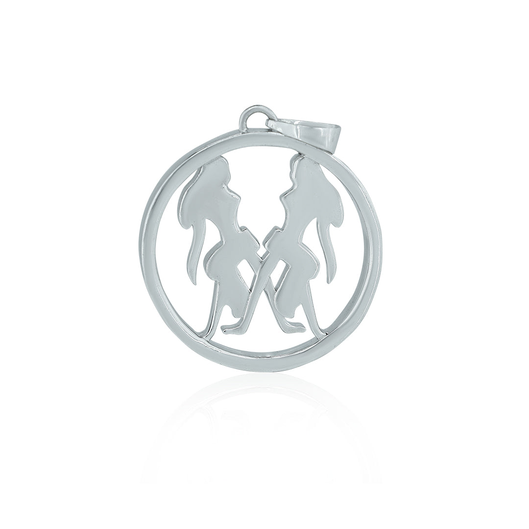 "GEMINI" Zodiac Pendant With vvs Moissanite Diamond Diamlux