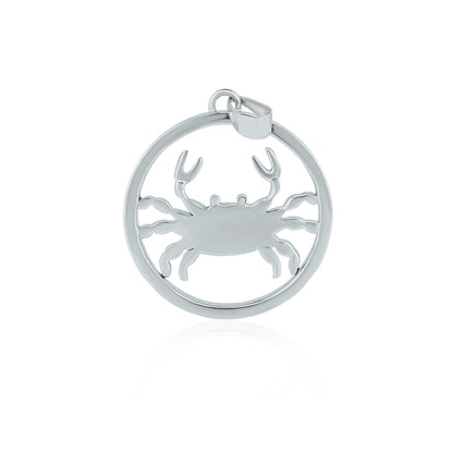 "CANCER" Zodiac Pendant with vvs Moissanite  Diamond Diamlux