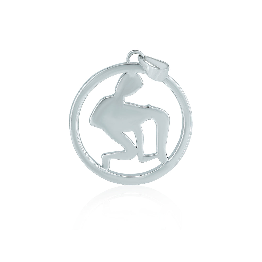 "AQUARIOUS" Zodiac Pendant with vvs moissanite Diamond Diamlux