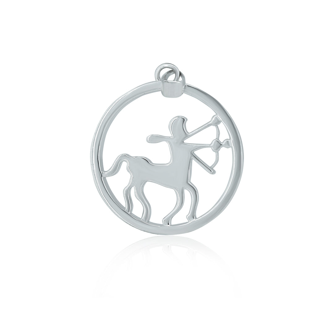 "SAGITTARIOUS" Zodiac Pendant with vvs moissanite diamond Diamlux
