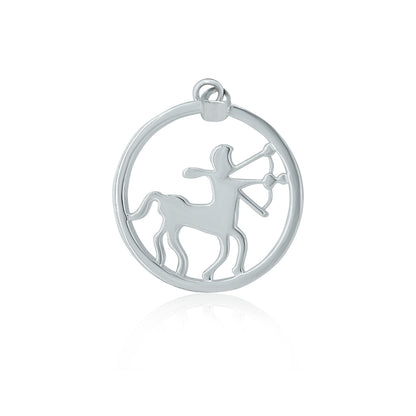 "SAGITTARIOUS" Zodiac Pendant with vvs moissanite diamond Diamlux