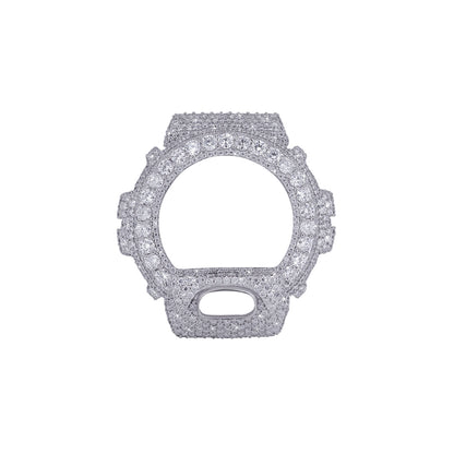 Fully Iced-Out G- Shock watch Bubble Bezel with VVs Moissanite Diamond Diamlux