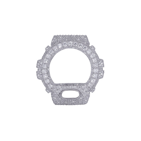 Fully Iced-Out G- Shock watch Bubble Bezel with VVs Moissanite Diamond Diamlux