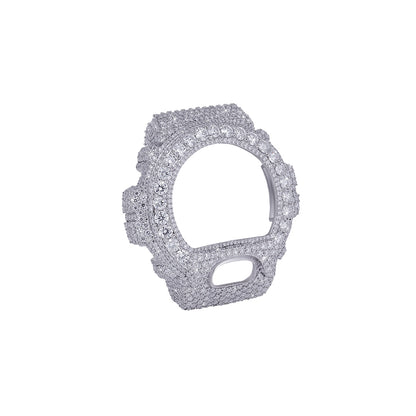 Fully Iced-Out G- Shock watch Bubble Bezel with VVs Moissanite Diamond Diamlux