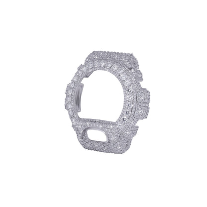 Fully Iced-Out G- Shock watch Bubble Bezel with VVs Moissanite Diamond Diamlux
