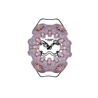 Fully Iced-out G- Shock Watch Bezel With VVS Moissanite Diamond Diamlux