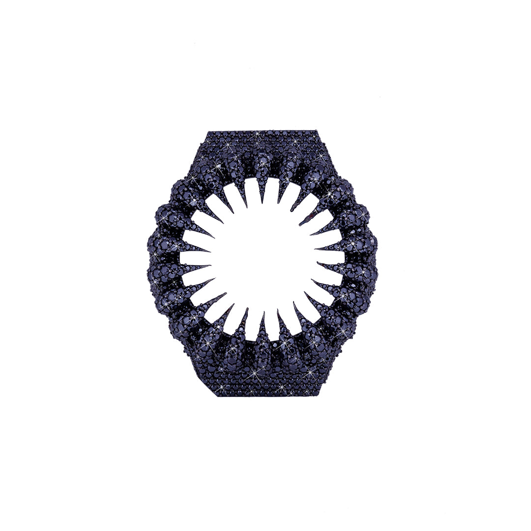 G-Shock Bezel - VVS Moissanite Diamond (Black) Diamlux