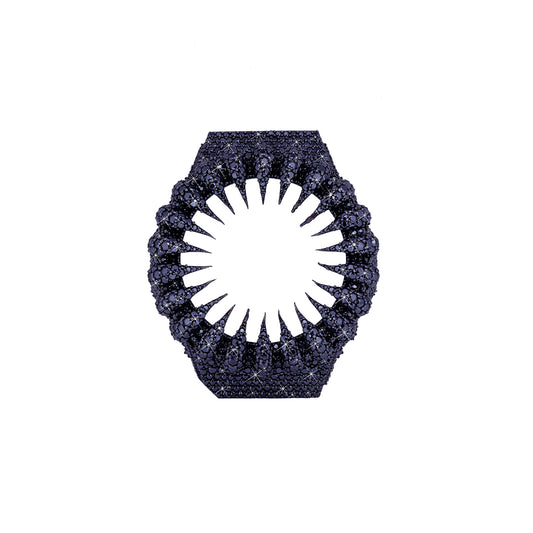 G-Shock Bezel - VVS Moissanite Diamond (Black) Diamlux