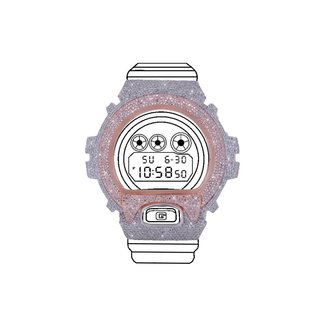 G-shock Bezel - VVS Moissanite  Diamond Diamlux