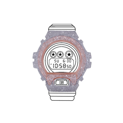 G-shock Bezel - VVS Moissanite  Diamond Diamlux
