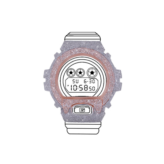 G-shock Bezel - VVS Moissanite  Diamond Diamlux