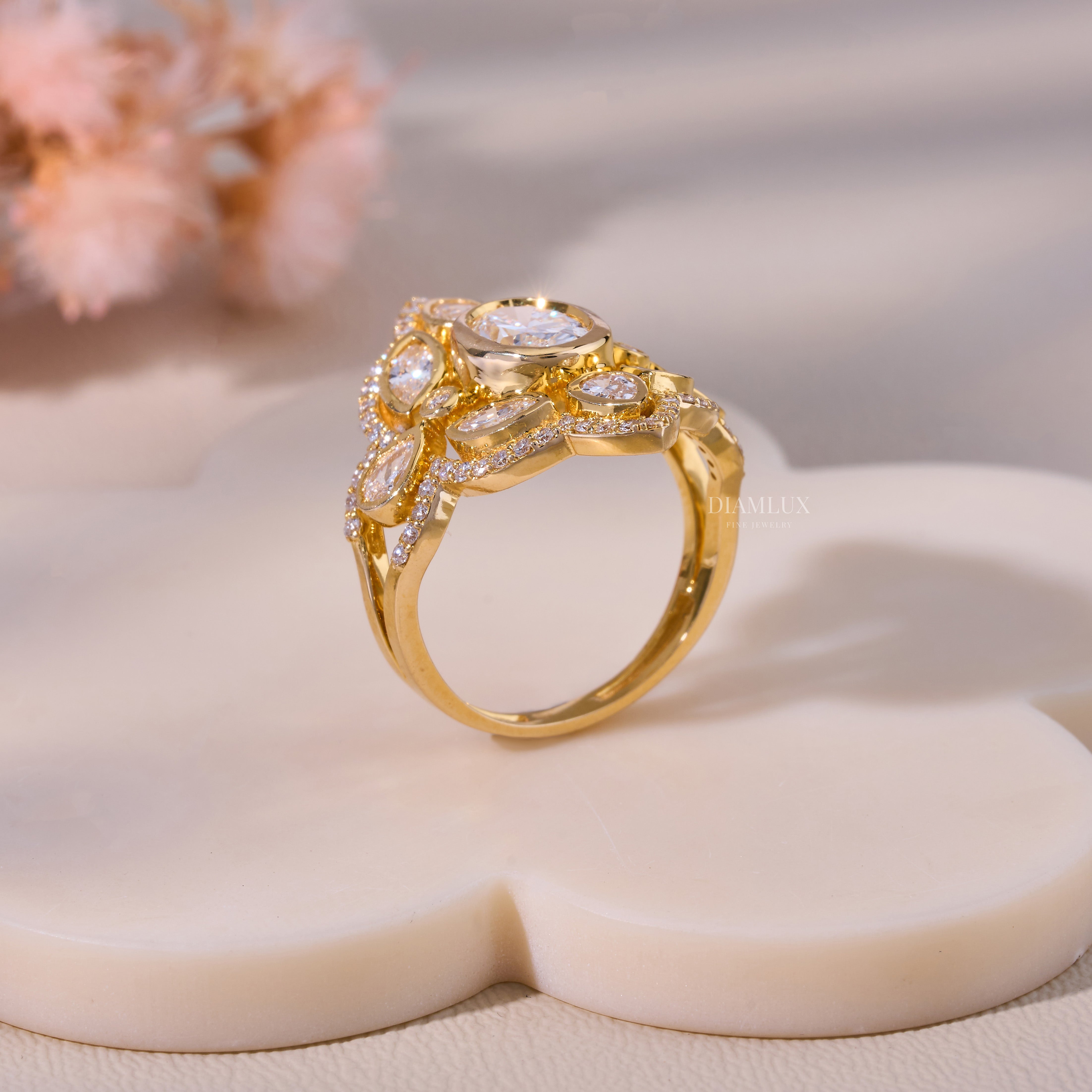 10kt Gold Lab Diamond Ring Diamlux Fine Jewelry